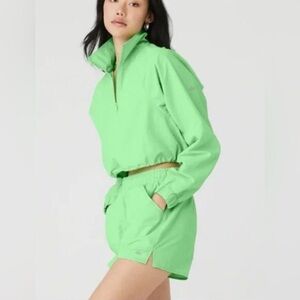 ALO Ultramint Alumni Jacket and Shorts Set